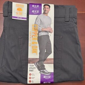 Copper & Oak NWT Men's Gray Tech Utility Pants Size 40X32
